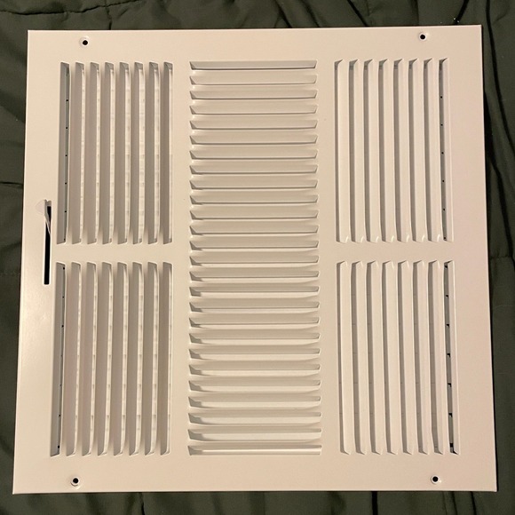 Other - 14x14 (in) White HVAC Ceiling Vent Diffuser Grill Cover Air Condition Louvered